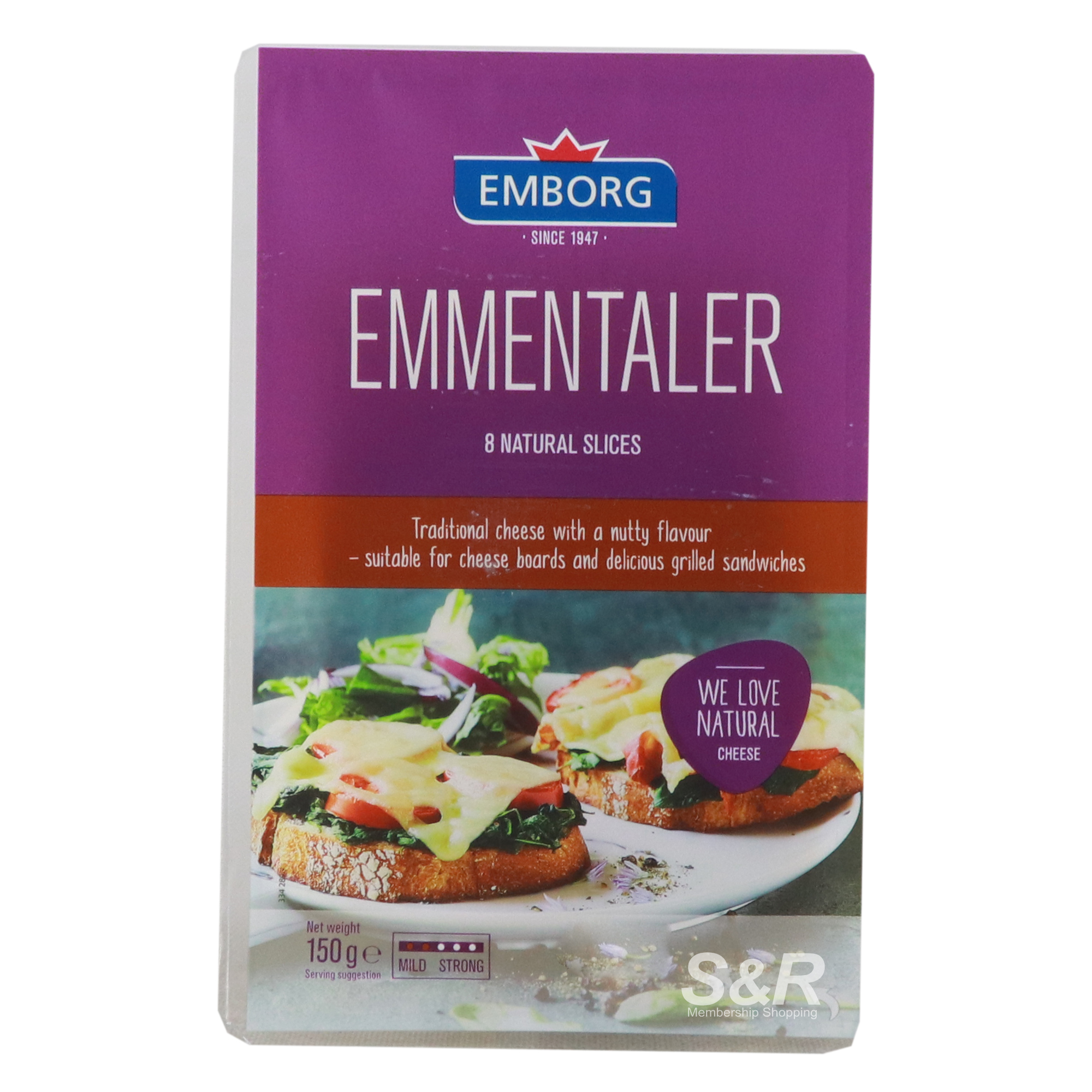 Emborg Emmentaler Cheese Slices 150g Emborg Emmentaler Cheese Slices 150g